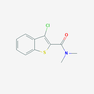 molecular formula C11H10ClNOS B186868 3-chloro-N,N-dimethyl-1-benzothiophene-2-carboxamide CAS No. 5661-62-1