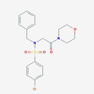 molecular formula C19H21BrN2O4S B186873 N-benzyl-4-bromo-N-(2-morpholin-4-yl-2-oxoethyl)benzenesulfonamide CAS No. 6231-49-8