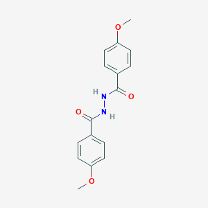 molecular formula C16H16N2O4 B186877 4-methoxy-N'-(4-methoxybenzoyl)benzohydrazide CAS No. 849-82-1