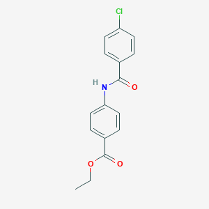 molecular formula C16H14ClNO3 B186878 Ethyl 4-[(4-chlorobenzoyl)amino]benzoate CAS No. 100278-50-0