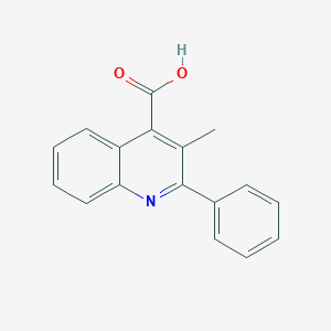 molecular formula C17H13NO2 B186883 3-Methyl-2-phenylquinoline-4-carboxylic acid CAS No. 43071-45-0