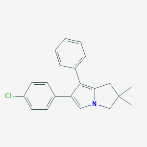 molecular formula C21H20ClN B186895 6-(4-Chlorophenyl)-2,2-dimethyl-7-phenyl-2,3-dihydro-1H-pyrrolizine CAS No. 133111-56-5
