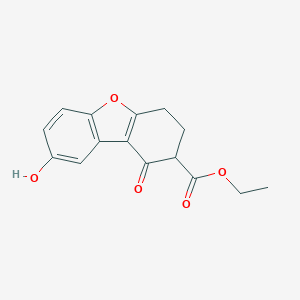 molecular formula C15H14O5 B186896 ethyl 8-hydroxy-1-oxo-3,4-dihydro-2H-dibenzofuran-2-carboxylate CAS No. 6047-15-0