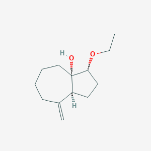 molecular formula C13H22O2 B186902 3a(1H)-Azulenol,3-ethoxyoctahydro-8-methylene-,(3alpha,3aalpha,8aalpha)-(9CI) CAS No. 197715-74-5