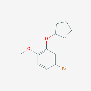 molecular formula C12H15BrO2 B186907 4-Bromo-2-(cyclopentyloxy)-1-methoxybenzene CAS No. 138509-45-2