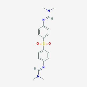 molecular formula C18H22N4O2S B186908 N'-[4-[4-(dimethylaminomethylideneamino)phenyl]sulfonylphenyl]-N,N-dimethylmethanimidamide CAS No. 3217-65-0