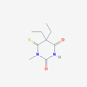 molecular formula C9H14N2O2S B186917 5,5-Diethyl-1-methyl-6-sulfanylidene-1,3-diazinane-2,4-dione CAS No. 60023-99-6