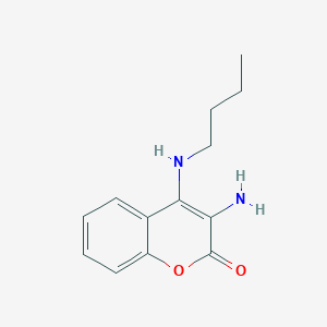 molecular formula C13H16N2O2 B186925 Coumarin, 3-amino-4-butylamino- CAS No. 59288-11-8