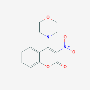 molecular formula C13H12N2O5 B186926 Coumarin, 4-morpholino-3-nitro- CAS No. 50527-34-9