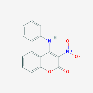 molecular formula C15H10N2O4 B186927 Coumarin, 4-anilino-3-nitro- CAS No. 50527-30-5