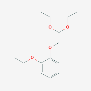 molecular formula C14H22O4 B018693 1-(2,2-Diethoxyethoxy)-2-ethoxybenzene CAS No. 112101-73-2