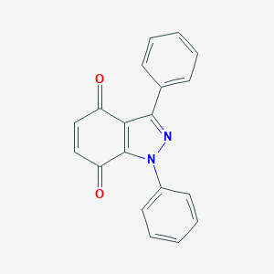 molecular formula C19H12N2O2 B186931 1H-Indazole-4,7-dione, 1,3-diphenyl- CAS No. 132782-93-5