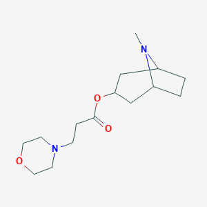 molecular formula C15H26N2O3 B186937 8-Methyl-8-azabicyclo[3.2.1]oct-3-yl 3-morpholin-4-ylpropanoate CAS No. 80619-62-1