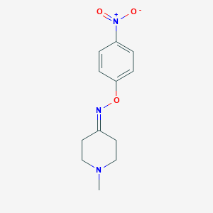 molecular formula C12H15N3O3 B186939 1-methyl-N-(4-nitrophenoxy)piperidin-4-imine CAS No. 30417-87-9
