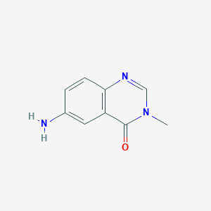 molecular formula C9H9N3O B186949 6-amino-3-methylquinazolin-4(3H)-one CAS No. 16064-23-6