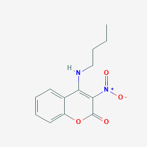 molecular formula C13H14N2O4 B186966 4-(butylamino)-3-nitro-2H-chromen-2-one CAS No. 50527-27-0