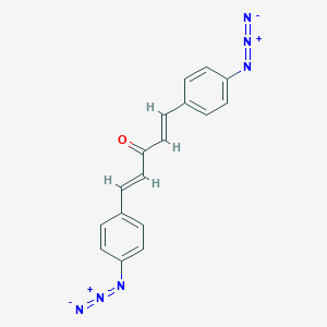 molecular formula C17H12N6O B186970 1,5-Bis(4-azidophenyl)-1,4-pentadien-3-one CAS No. 5284-80-0