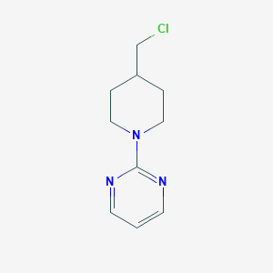 B186987 2-(4-(Chloromethyl)piperidin-1-yl)pyrimidine CAS No. 111247-62-2