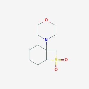 B186988 4-(7,7-Dioxido-7-thiabicyclo[4.2.0]oct-1-yl)morpholine CAS No. 1731-61-9