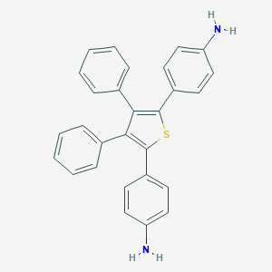 molecular formula C28H22N2S B186990 2,5-Bis(4-aminophenyl)-3,4-diphenylthiophene CAS No. 92996-46-8