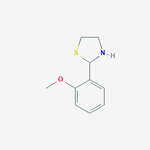 B186998 2-(2-Methoxyphenyl)thiazolidine CAS No. 40790-78-1