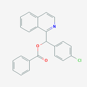 molecular formula C23H16ClNO2 B187002 (4-Chlorophenyl)(isoquinolin-1-yl)methyl benzoate CAS No. 54923-37-4