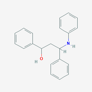 molecular formula C21H21NO B187018 3-Anilino-1,3-diphenyl-1-propanol CAS No. 4566-58-9