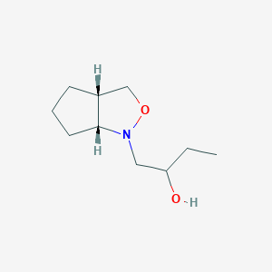 molecular formula C10H19NO2 B187019 1H-Cyclopent[c]isoxazole-1-ethanol,-alpha--ethylhexahydro-,(3a-alpha-,6a-alpha-)-[partial]-(9CI) CAS No. 197244-19-2