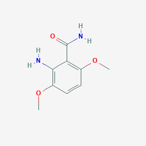 molecular formula C9H12N2O3 B187044 2-Amino-3,6-dimethoxybenzamide CAS No. 98991-68-5