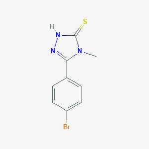 molecular formula C9H8BrN3S B187059 5-(4-bromophenyl)-4-methyl-4H-1,2,4-triazole-3-thiol CAS No. 494194-50-2