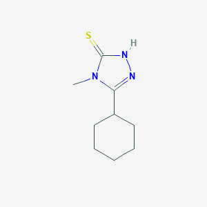 molecular formula C9H15N3S B187060 5-环己基-4-甲基-4H-1,2,4-三唑-3-硫醇 CAS No. 335220-81-0
