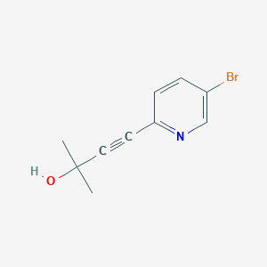 molecular formula C10H10BrNO B187061 4-(5-溴吡啶-2-基)-2-甲基-丁-3-炔-2-醇 CAS No. 134321-95-2