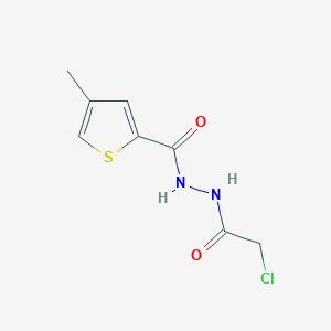 molecular formula C8H9ClN2O2S B187064 N'2-(2-chloroacetyl)-4-methylthiophene-2-carbohydrazide CAS No. 199938-54-0