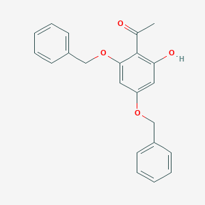 molecular formula C22H20O4 B187066 1-(2,4-Bis(benzyloxy)-6-hydroxyphenyl)ethanone CAS No. 18065-05-9