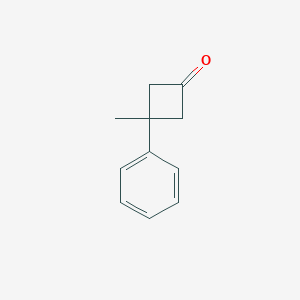 molecular formula C11H12O B187075 3-Methyl-3-phenylcyclobutan-1-one CAS No. 151990-53-3