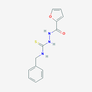 molecular formula C13H13N3O2S B187104 N-Benzyl-2-(furan-2-carbonyl)hydrazinecarbothioamide CAS No. 63224-31-7