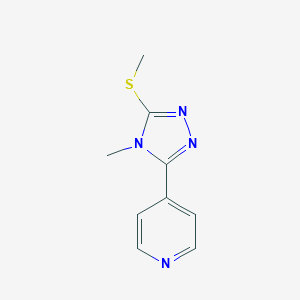 molecular formula C9H10N4S B187106 4-(4-Methyl-5-(methylthio)-4H-1,2,4-triazol-3-yl)pyridine CAS No. 57295-67-7