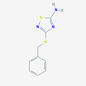 molecular formula C9H9N3S2 B187115 3-(苄硫基)-1,2,4-噻二唑-5-胺 CAS No. 83757-08-8