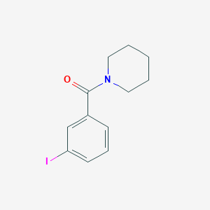 molecular formula C12H14INO B187117 Piperidine, 1-(3-iodobenzoyl)- CAS No. 121114-31-6