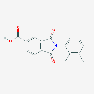 molecular formula C17H13NO4 B187119 2-(2,3-Dimethylphenyl)-1,3-dioxoisoindoline-5-carboxylic acid CAS No. 294667-08-6