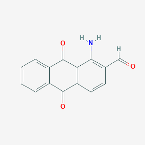 B187123 1-Amino-9,10-dioxo-9,10-dihydroanthracene-2-carbaldehyde CAS No. 6363-87-7