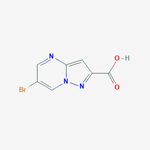 molecular formula C7H4BrN3O2 B187127 6-Bromopyrazolo[1,5-a]pyrimidine-2-carboxylic acid CAS No. 300717-72-0