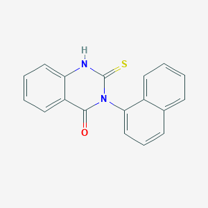 molecular formula C18H12N2OS B187129 2-mercapto-3-(1-naphthyl)quinazolin-4(3H)-one CAS No. 22453-82-3