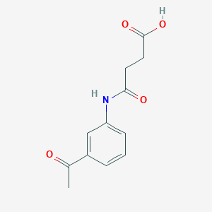 molecular formula C12H13NO4 B187131 4-[(3-Acetylphenyl)amino]-4-oxobutanoic acid CAS No. 62134-52-5