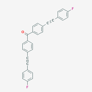 molecular formula C29H16F2O B187141 Bis{4-[(4-fluorophenyl)ethynyl]phenyl}methanone CAS No. 194936-18-0