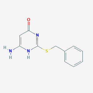 molecular formula C11H11N3OS B187142 6-氨基-2-(苄基硫基)嘧啶-4(1H)-酮 CAS No. 37660-23-4