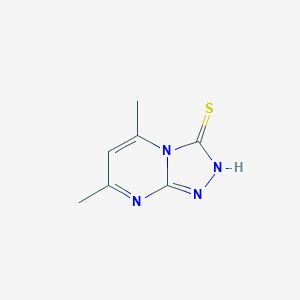 molecular formula C7H8N4S B187143 5,7-Dimethyl[1,2,4]triazolo[4,3-a]pyrimidine-3-thiol CAS No. 41266-80-2