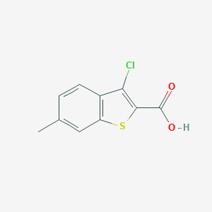 molecular formula C10H7ClO2S B187165 3-Chloro-6-methylbenzo[b]thiophene-2-carboxylic acid CAS No. 34576-96-0