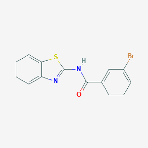 molecular formula C14H9BrN2OS B187167 N-(1,3-benzothiazol-2-yl)-3-bromobenzamide CAS No. 139233-21-9