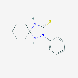 molecular formula C13H17N3S B187169 2-Phenyl-1,2,4-triazaspiro[4.5]dec-3-ene-3-thiol CAS No. 39263-81-5